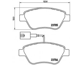 FREN BALATASI ON FIAT : DOBLO 1.3JTD LINEA 1.3JTD 1.4 STILO -04 GRANDE PUNTO 1.4 16V 1.3D 75HP