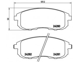 FREN BALATASI ON - FIAT SEDICI 1.6 16V 1.9DMTJ 06 06- SUZUKI SX4 06- Low-Met