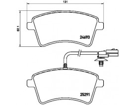 FREN BALATASI ON FISLI RENAULT KANGOO III MERCEDES CITAN 2012