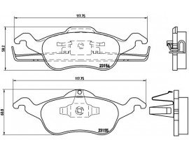 FREN BALATASI ON FORD FOCUS 98-