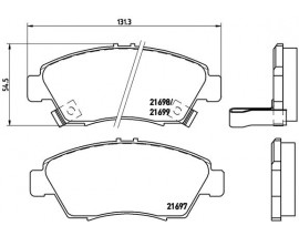 FREN BALATASI ON HONDA CIVIC 92 95 1.5-CIVIC 96 00 1.4-JAZZ 02 08-CITY 1.4