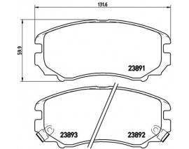 FREN BALATASI ON HYUNDAI :ELANTRA 95 05-MATRIX 01 10-SONATA 96 98 SSANGYOUNG KORANDO 98 06