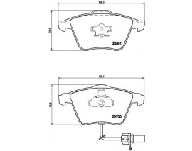 FREN BALATASI ON KABLOLU AUDI A6 05-11 A4 01-08