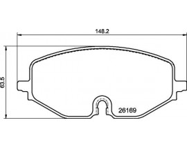 FREN BALATASI ON-KABLOLU VW GOLF 20- AUDI A3 20-