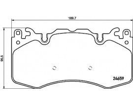 FREN BALATASI ON LANDROVER RANGE ROVER DISCOVERY III-IV SPORT /2.0 Td4-3.0 D-4.4 D-5.0-13-19