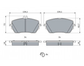 FREN BALATASI ON MERCEDES W177 W247 C118