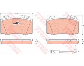 FREN BALATASI ON MERCEDES W203 S203 C209 C219 W211 W220