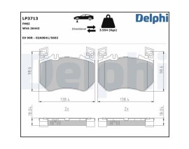 FREN BALATASI ON MERCEDES W214 C236 A236 S214 X254 C254 W223