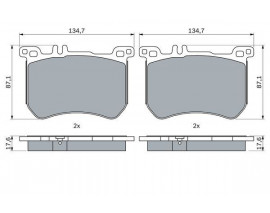 FREN BALATASI ON MERCEDES W222 R231
