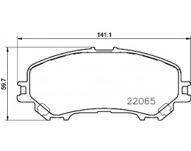FREN BALATASI ON NISSAN QASHQAI J11 2013- XTRAIL T32 15- RENAULT KADJAR KOLEOS 2015-