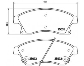 FREN BALATASI ON OPEL ASTRA-J 09 12/CHEVROLET CRUZE 09 12/AVEO 11 12 15 JANT