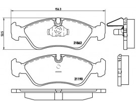FREN BALATASI ON OPEL OMEGA A-VECTRA A 2.0 VECTRA B 1.6 ASTRA F