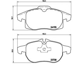 FREN BALATASI ON OPEL VECTRA C 1.8I 2.0DTI 2.2 3.2 1.6 1.9CDTI 04-