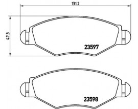 FREN BALATASI ON PEUGEOT 206 1.4 1.4HDI 1.6 01- RENAULT KANGOO 1.2 1.5 1.9 Low-Met
