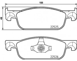 FREN BALATASI ON RENAULT GENIS TIP RENAULT CLIO IV SYMBOL II-DACIA SANDERO II