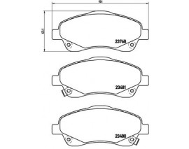 FREN BALATASI ON- TOYOTA AVENSIS 03 08/ COROLLA-VERSO 04 07