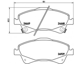 FREN BALATASI ON- TOYOTA AVENSIS 09 13/VERSO 10 13