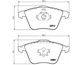 FREN BALATASI ON VOLVO S40-V50-C30-V40 04-19