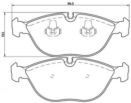 FREN BALATASI ON VW GOLF 3.2 03-04 PASSAT 2.8 99-05 BMW 740D 750I MERCEDES E280 E320 E350