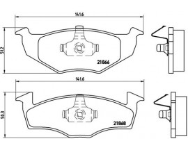 FREN BALATASI ON- VW GOLF 96-98 POLO CLS 96-00 SEAT IBIZA 93-99