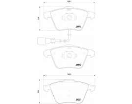 FREN BALATASI ON VW GOLF VI 08-12 POLO 05-10 AUDI A3 06-12 SEAT LEON 09-12