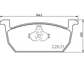 FREN BALATASI ON VW POLO 18- AUDI A1 19- SEAT IBIZA 18-