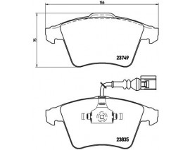FREN BALATASI ON VW TOUAREG 03-07