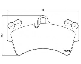 FREN BALATASI ON VW TOUAREG 03-10 AUDI Q7 06-15 PORSCHE CAYENNE 03-10