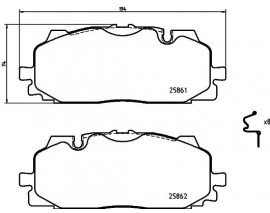 FREN BALATASI ON VW TOUAREG 18- AUDI A4 16- A6 19- Q7 16- Xtra