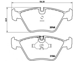 FREN BALATASI ON WVA 20968 BMW E32-E34 Low-Met