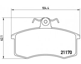 FREN BALATASI ON WVA 21170 LADA SAMARA