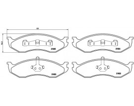 FREN BALATASI ON WVA 21823 JEEP CHEROKEE Low-Met