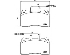 FREN BALATASI ON WVA 23110 ALFA ROMEO 166 2.0 TURBO 2.5 3.0 98-