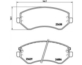FREN BALATASI ON WVA 23639 JEEP CHEROKEE IV