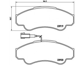 FREN BALATASI ON WVA 23920 FIAT DUCATO-PEUGEOT BOXER-CITROEN JUMPER 03-1.8Q -