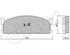 FREN BALATASI OPEL / BEDFORD / ISUZU . 4WD / MİDİ BUS.VAN : 2.0 TD;2.0. 4WD;2.2 D. 4WD;2.4 D. 4WD /