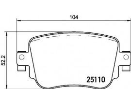 FREN BALATASI SEAT LEON 5F1 09/12-05/21-SEAT LEON ST 5F8 09/12-08/20-VW BEETLE CONVERTİBLE 5C7.