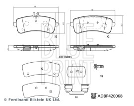FREN BALATASI TAKIMI MONTAJ MALZEMESİ OLAN MERCEDES-BENZ