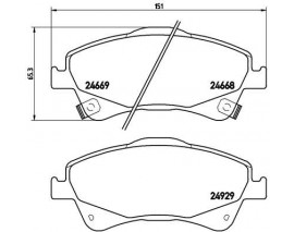 FREN BALATASI TOYOTA AURIS E15 10/06-09/12-TOYOTA AVENSIS ESTATE T27 11/08-10/18-TOYOTA AVENSIS