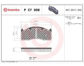 FREN BALATASI VOLVO FH16 08/93- -VOLVO FM12 08/98-11/08-VOLVO FM9 12/01-09/05