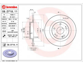 FREN DISK ARKA 282-5- HONDA CIVIC X 1.5 RS 2017 HONDA CIVIC X 1.6 DTEC 2018