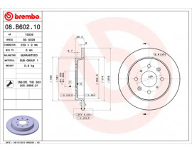FREN DISK ARKA DUZ 239-4 HONDA JAZZ CITY 09 - 12