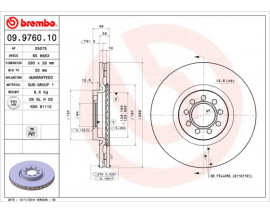 FREN DISK ON HAVA KANALLI 290-9- IVECO DAILY IV 2006 2011 IVECO DAILY V 2011 2014