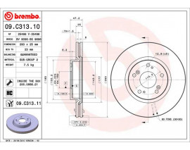 FREN DISK ON HAVA KANALLI 293-5- HONDA CIVIC 2012 IX FK-CIVIC 2017 X FC