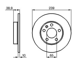FREN DİSKİ. ARKA. 239 /10-8 MM