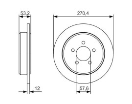 FREN DİSKİ. ARKA. 27 MM / 12-1.4 MM