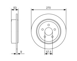 FREN DİSKİ. ARKA. 27 MM / 9-7.2 MM