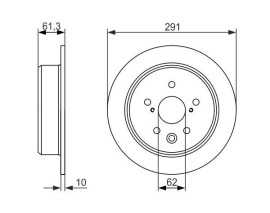 FREN DİSKİ. ARKA. 291.0 /10.0-8.5 MM