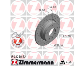 FREN DİSKİ ARKA 3 1990 DELİKLİ 986478561-DF1539