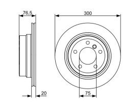 FREN DİSKİ. ARKA. 300 /20-18.4 MM . HAVA KANALLI. KAPLAMALI. YÜKSEK KARBON ALAŞIMLI